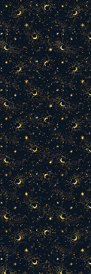 Modern roller blind Moon and stars