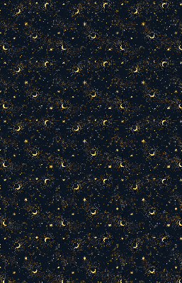 Modern roller blind Moon and stars