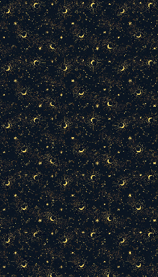 Modern roller blind Moon and stars