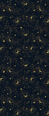 Roller blind modern moon and stars pattern