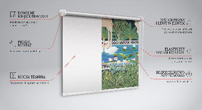 Roller blind for large window Garden