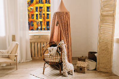 Modern roller blind Painted City