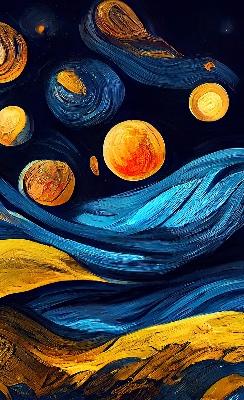 Roller blind for large window Planets