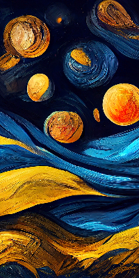 Roller blind for large window Planets