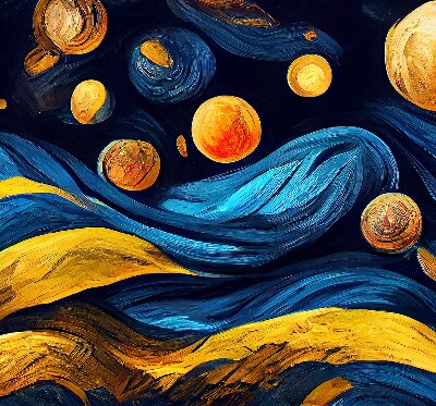 Roller blind for large window Planets