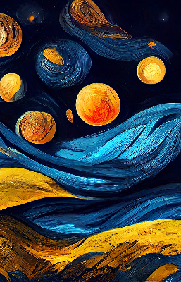 Roller blind for large window Planets