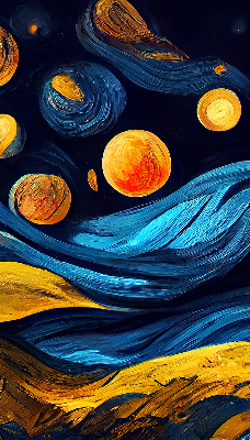 Roller blind for large window Planets