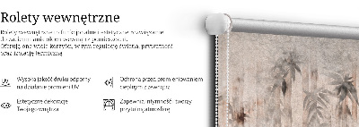 Fabric roller blind Leaves