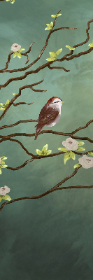 Fabric roller blind Birds on a branch