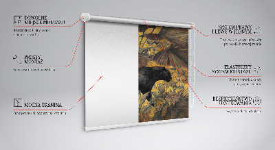 Roller blind for large window Puma