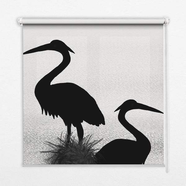 Fabric roller blind Herons