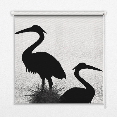 Fabric roller blind Herons