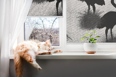 Fabric roller blind Herons