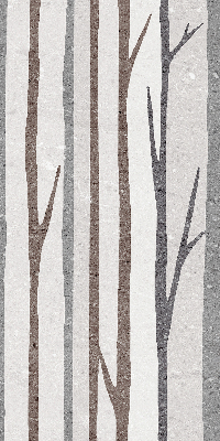 Modern roller blind Tree trunks