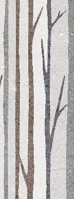 Modern roller blind Tree trunks