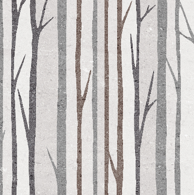 Modern roller blind Tree trunks
