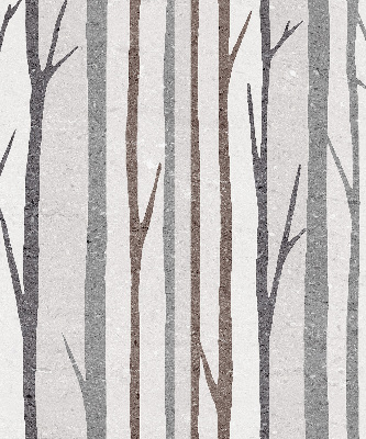 Modern roller blind Tree trunks