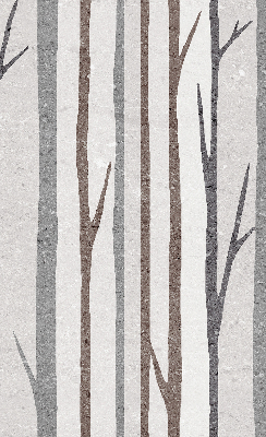 Modern roller blind Tree trunks