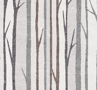 Modern roller blind Tree trunks