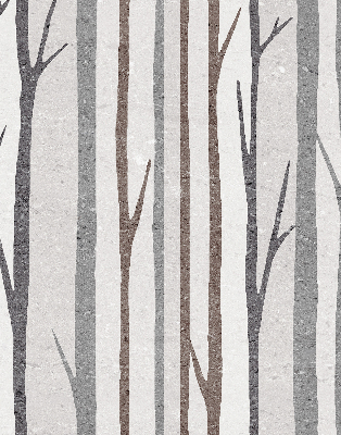 Modern roller blind Tree trunks