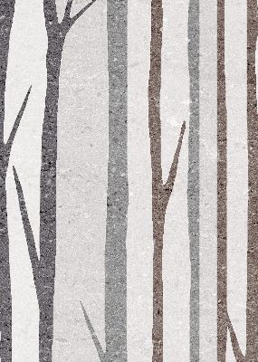 Modern roller blind Tree trunks