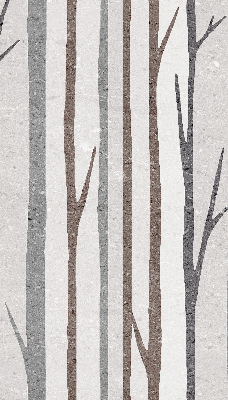 Modern roller blind Tree trunks