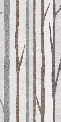 Modern roller blind Tree trunks