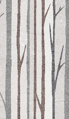 Modern roller blind Tree trunks