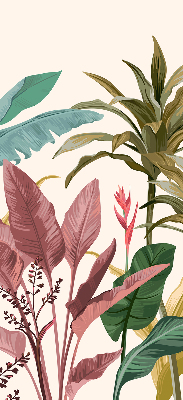 Roller blind for large window Colorful leaves