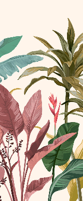 Roller blind for large window Colorful leaves