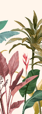 Roller blind for large window Colorful leaves