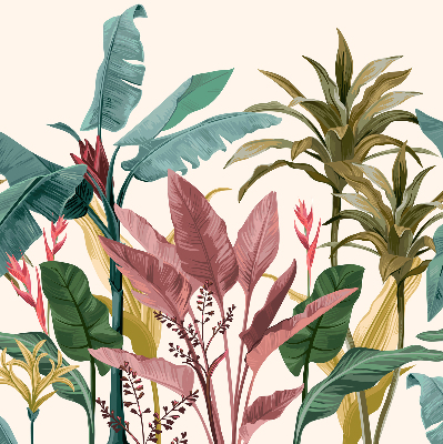 Roller blind for large window Colorful leaves
