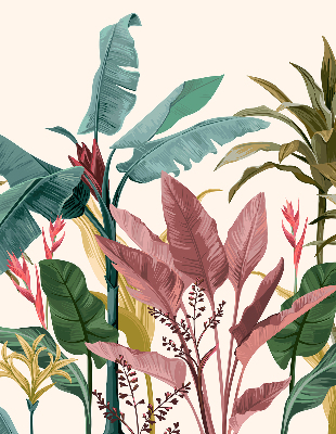 Roller blind for large window Colorful leaves