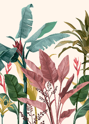 Roller blind for large window Colorful leaves