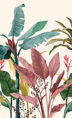 Roller blind for large window Colorful leaves