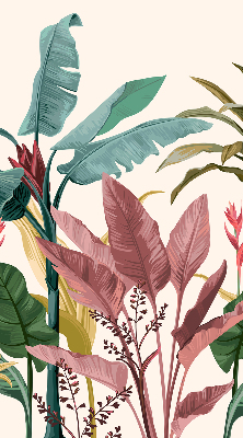 Roller blind for large window Colorful leaves