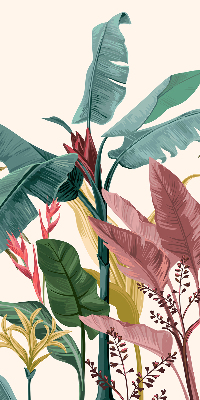 Roller blind for large window Colorful leaves
