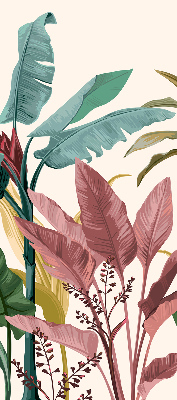 Roller blind for large window Colorful leaves