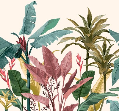 Roller blind for large window Colorful leaves