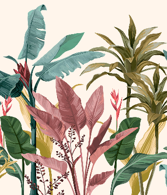 Roller blind for large window Colorful leaves