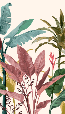 Roller blind for large window Colorful leaves