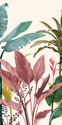 Roller blind for large window Colorful leaves