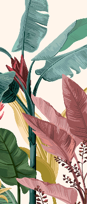 Roller blind for large window Colorful leaves
