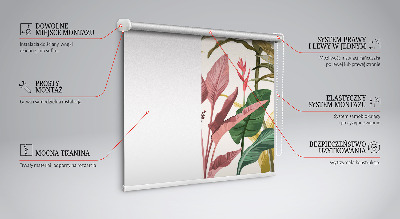 Roller blind for large window Colorful leaves