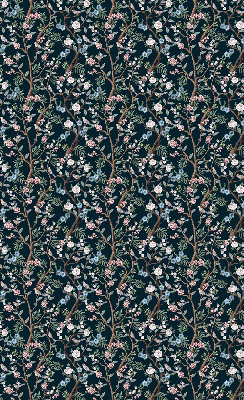 Fabric roller blind Flower vines