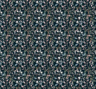 Fabric roller blind Flower vines