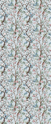 Modern roller blind Flower vines on a light background