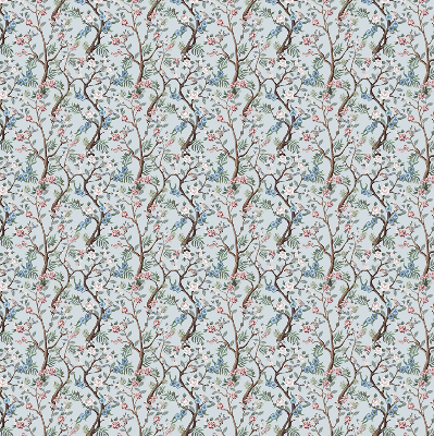 Modern roller blind Flower vines on a light background
