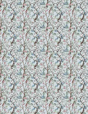 Modern roller blind with flower vines on a light background