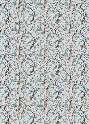 Modern roller blind Flower vines on a light background